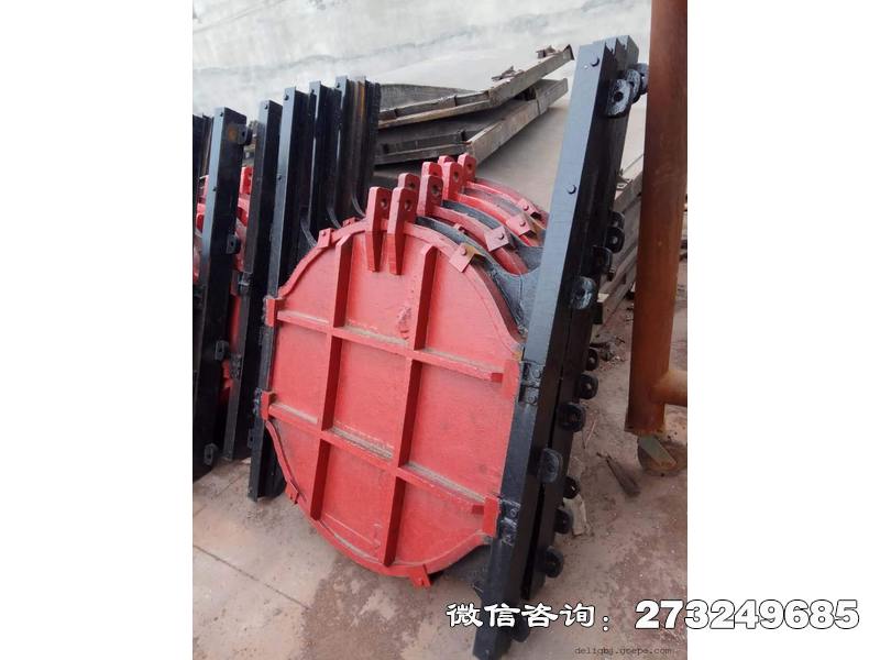 仓山排水铸铁镶铜圆闸门